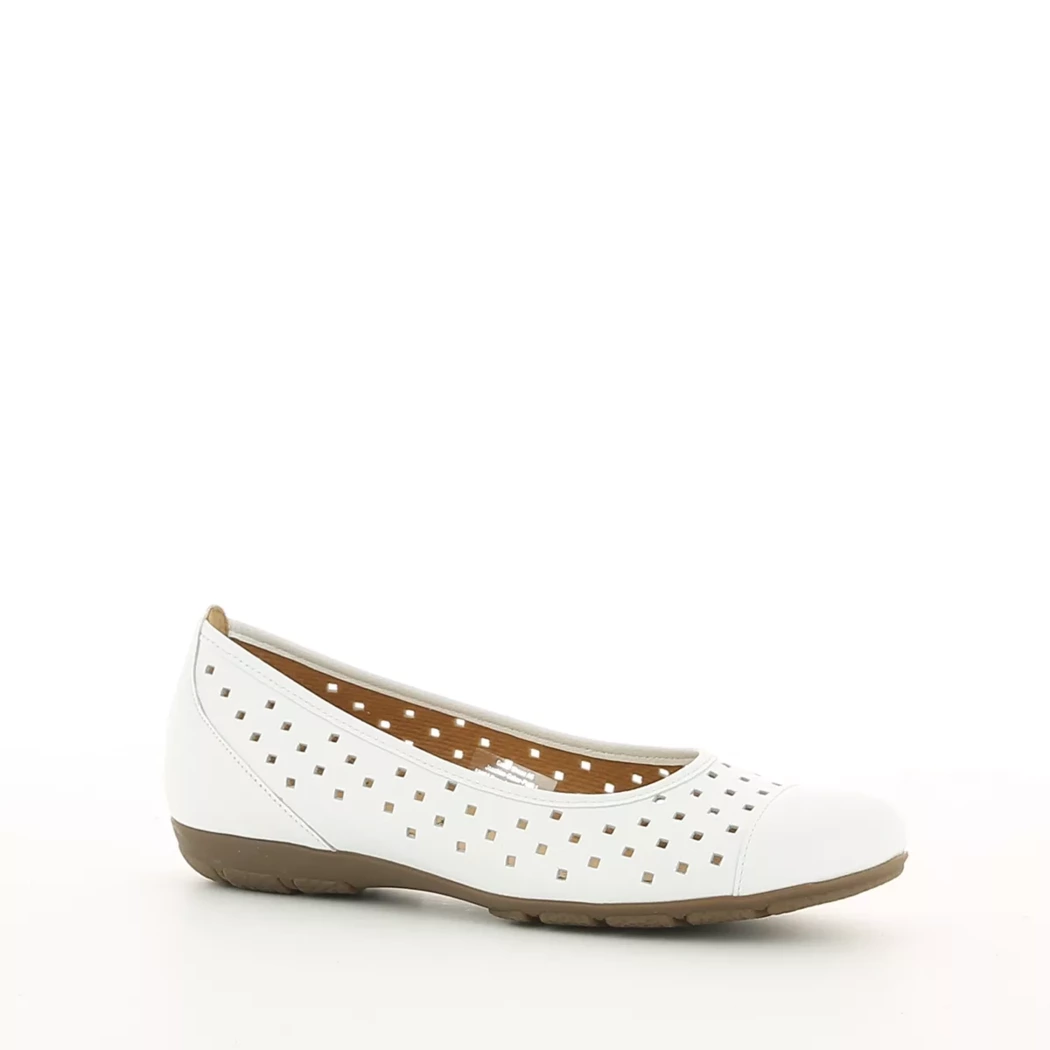 Image (1) de la chaussures Gabor - Ballerines Blanc en Cuir Image (1) de la chaussures Gabor - Ballerines Blanc en Cuir
