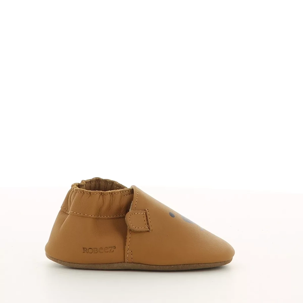 Image (2) de la chaussures Robeez - Chaussons bébé Cuir naturel / Cognac en Cuir