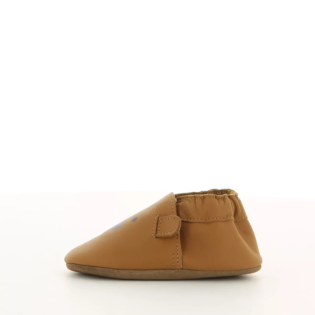 Image (4) de la chaussures Robeez - Chaussons bébé Cuir naturel / Cognac en Cuir