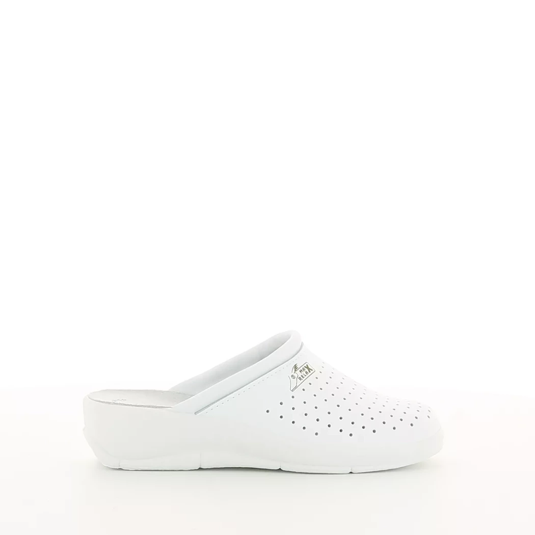 Image (2) de la chaussures ALAN - Pantoufles et Chaussons Blanc en Cuir synthétique