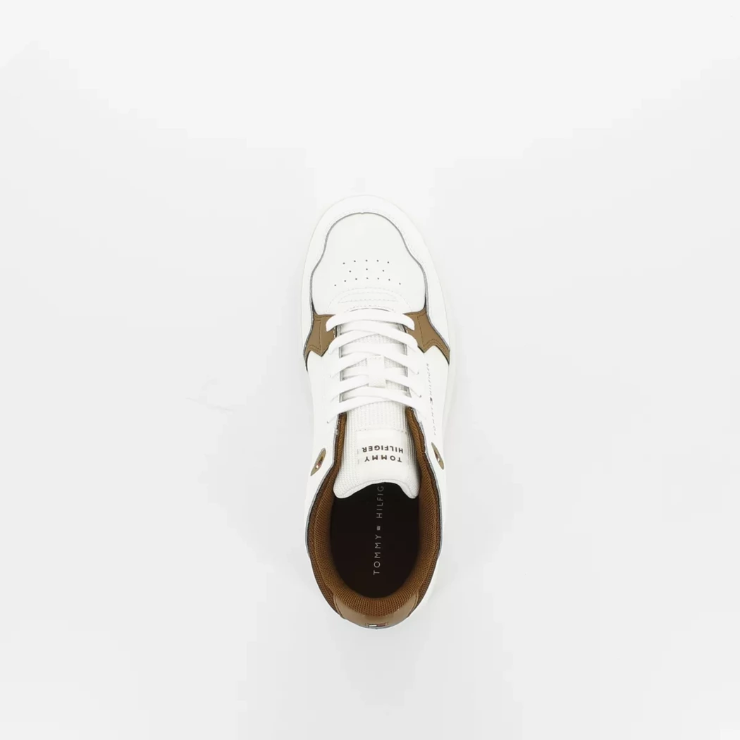 Image (6) de la chaussures Tommy Hilfiger - Baskets Blanc en Cuir