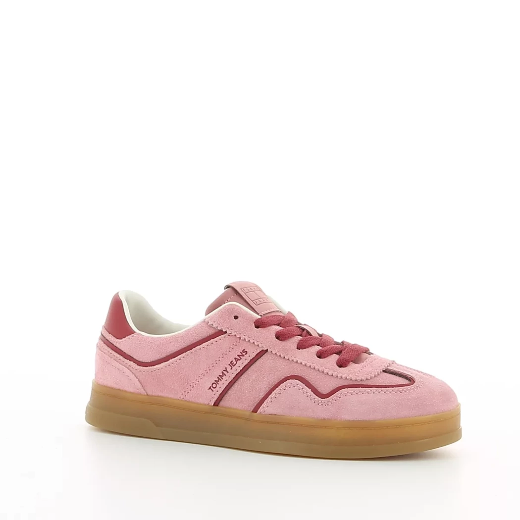 Image (1) de la chaussures Tommy jeans - Baskets Rose en Cuir