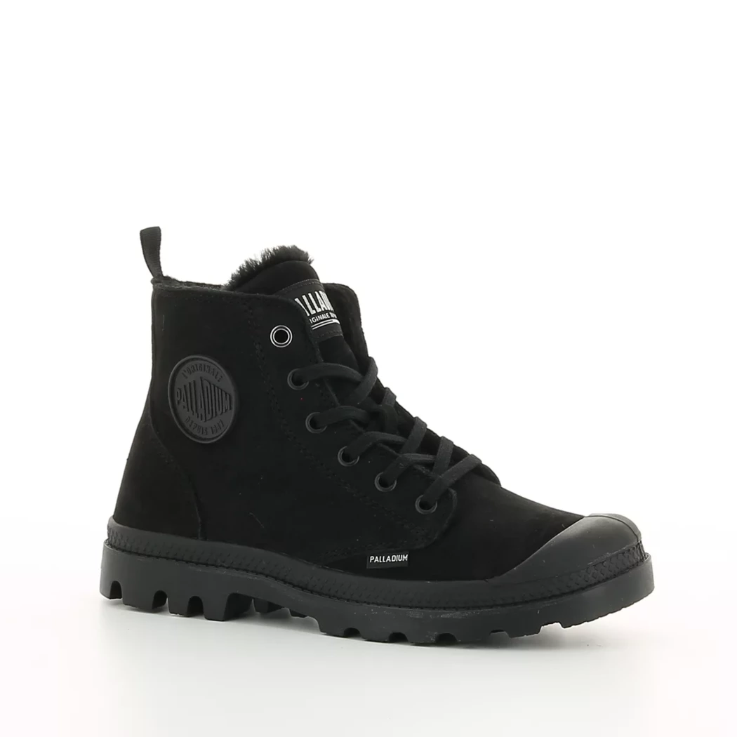 Image (1) de la chaussures Palladium - Bottines Noir en Cuir nubuck