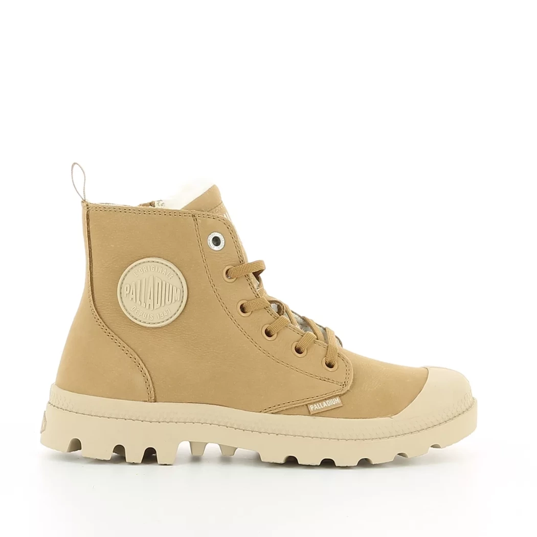 Image (2) de la chaussures Palladium - Bottines Cuir naturel / Cognac en Cuir nubuck