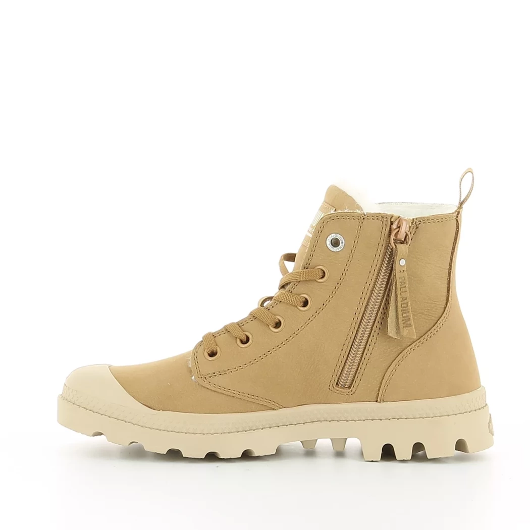 Image (4) de la chaussures Palladium - Bottines Cuir naturel / Cognac en Cuir nubuck