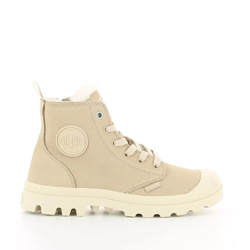 Image (2) de la chaussures Palladium - Bottines Beige en Cuir nubuck