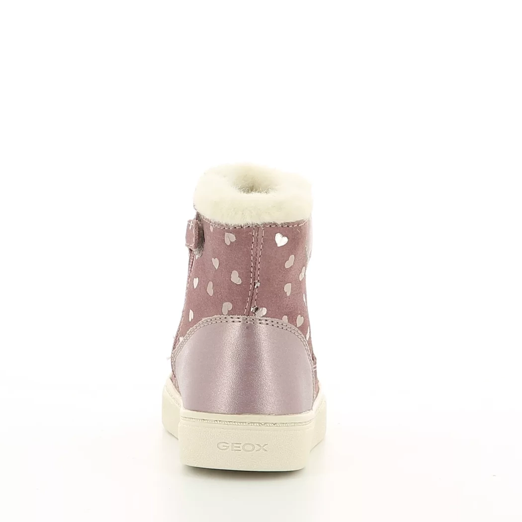 Image (3) de la chaussures Geox - Boots Rose en Cuir nubuck