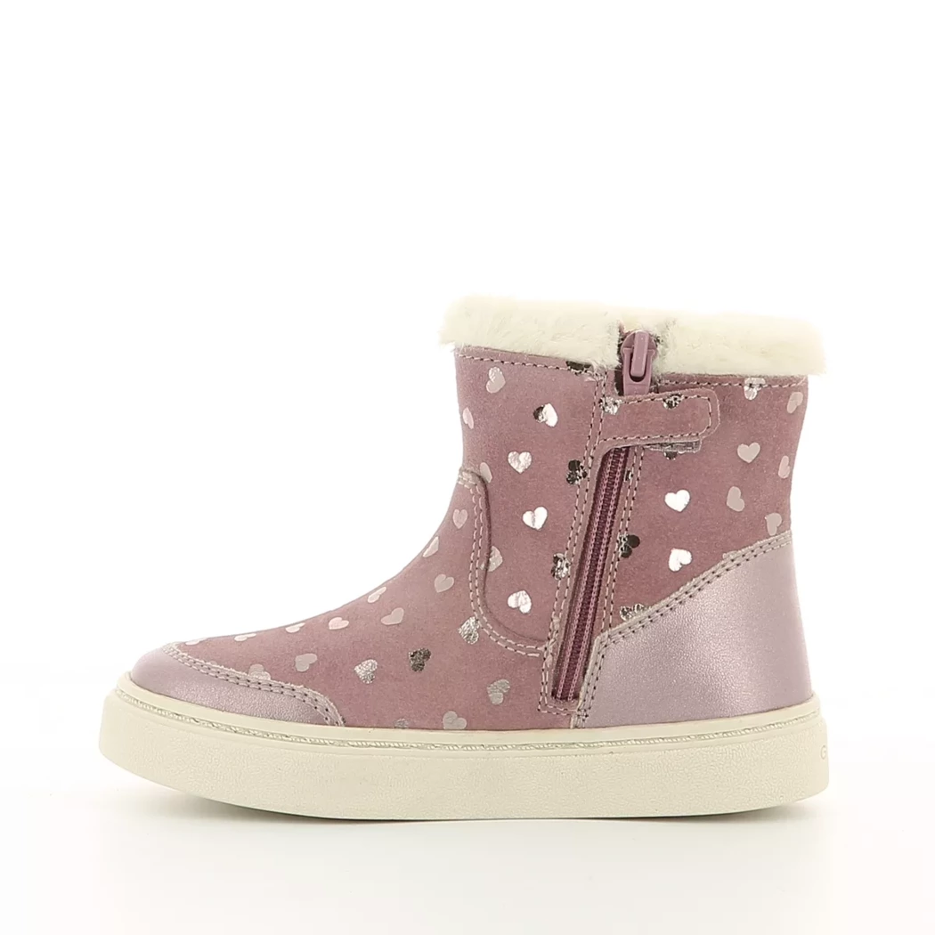 Image (4) de la chaussures Geox - Boots Rose en Cuir nubuck