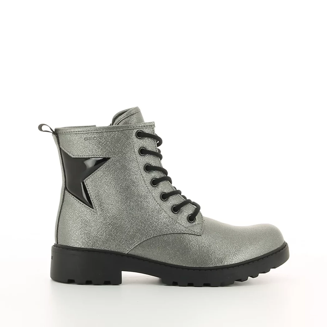 Image (2) de la chaussures Geox - Bottines Gris en Cuir synthétique
