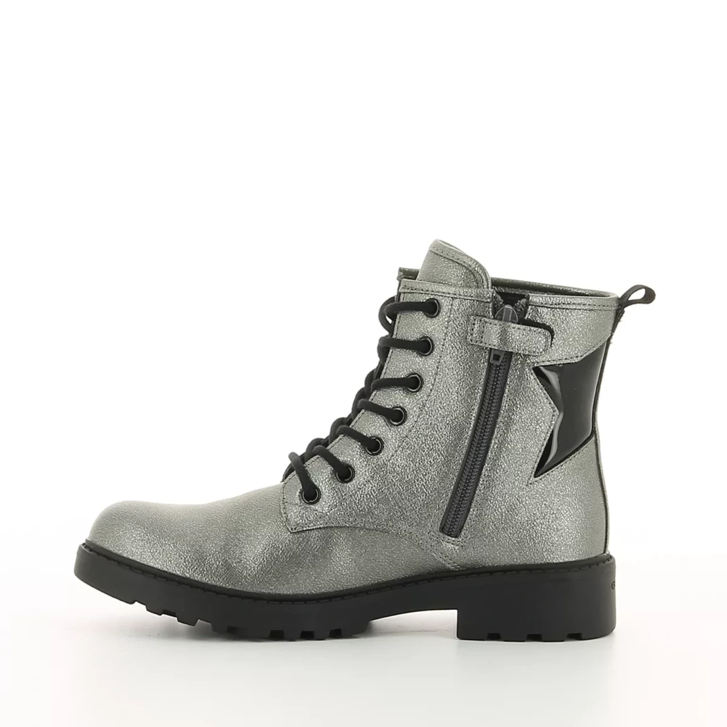 Image (4) de la chaussures Geox - Bottines Gris en Cuir synthétique
