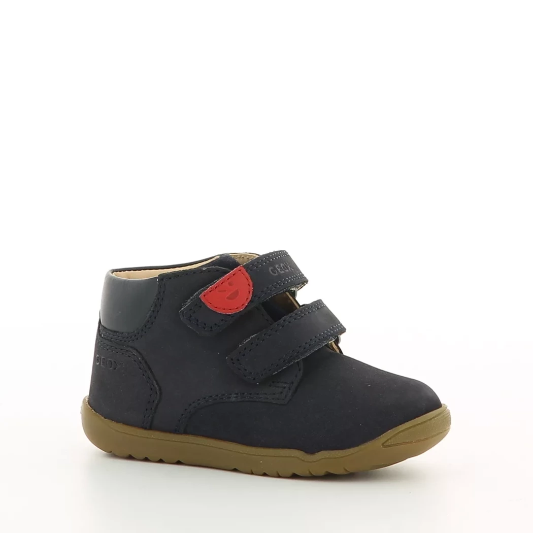 Image (1) de la chaussures Geox - Bottines Bleu en Cuir nubuck