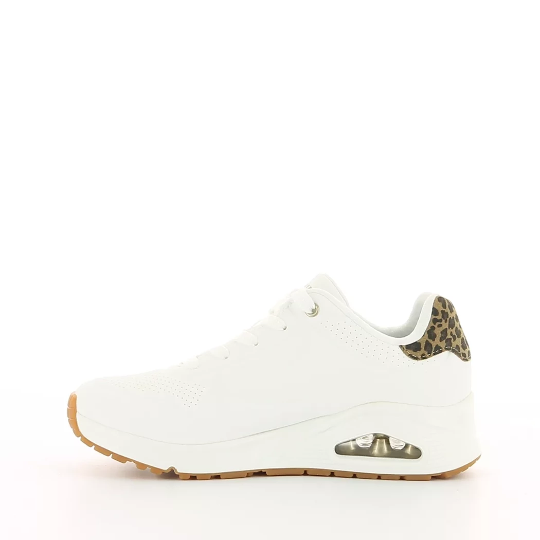 Image (4) de la chaussures Skechers - Baskets Blanc en Cuir synthétique