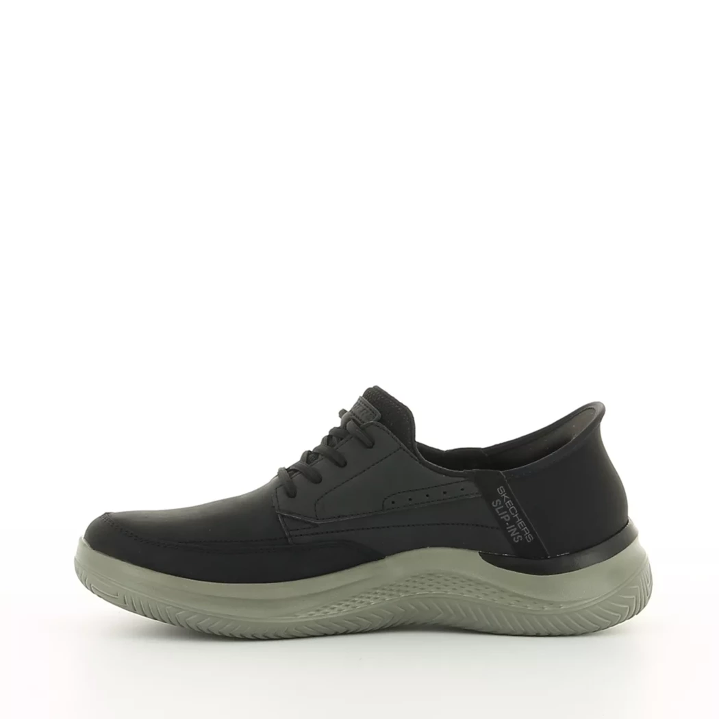 Image (4) de la chaussures Skechers - Baskets Noir en Cuir synthétique