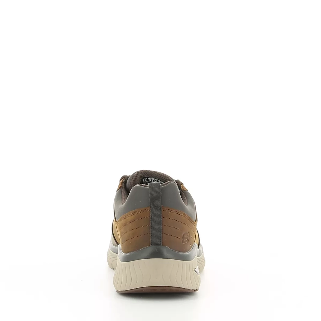 Image (3) de la chaussures Skechers - Baskets Cuir naturel / Cognac en Cuir synthétique