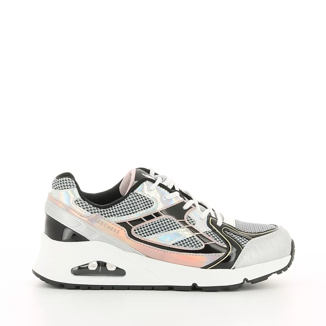 Image (2) de la chaussures Skechers - Baskets Argent en Cuir synthétique