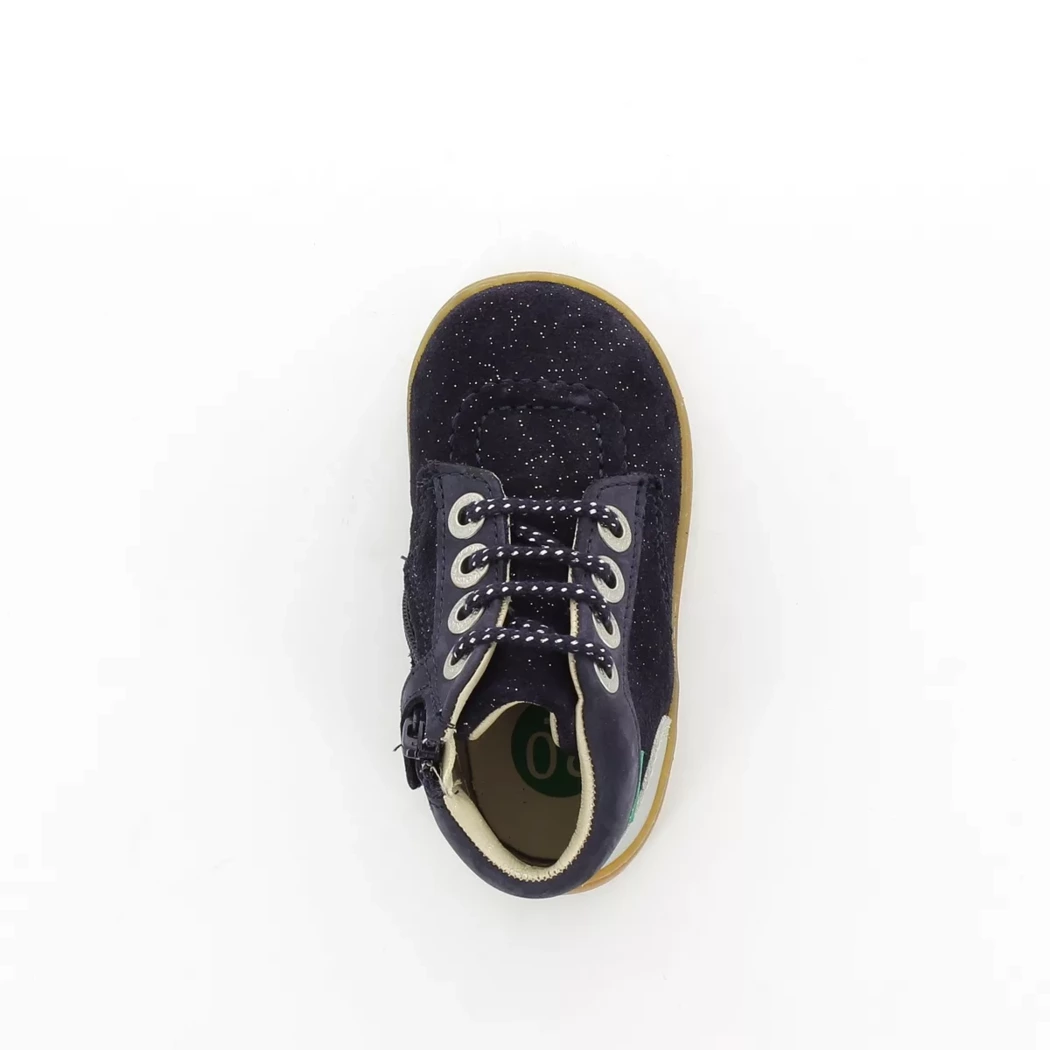 Image (6) de la chaussures Kickers - Bottines Bleu en Cuir nubuck