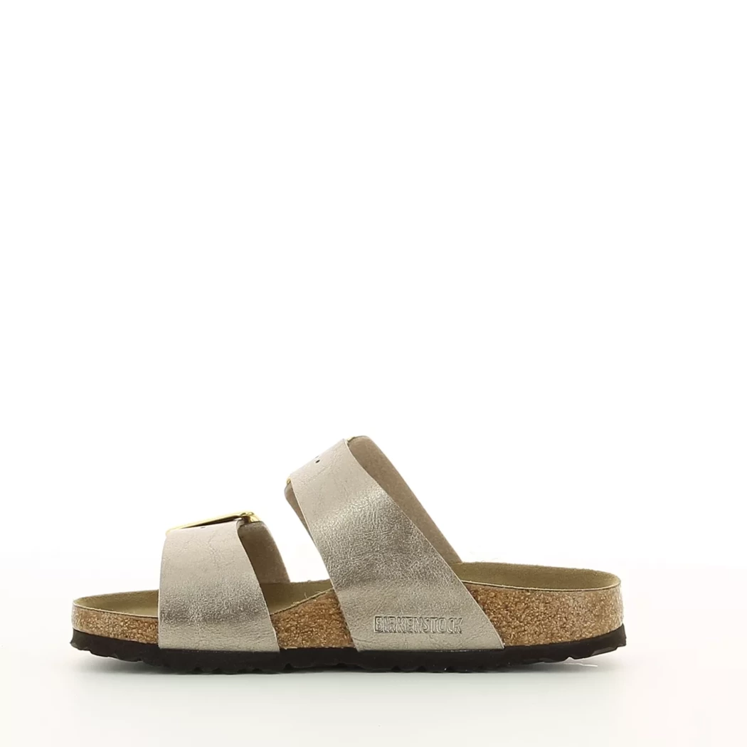 Image (4) de la chaussures Birkenstock - Mules et Sabots Taupe en Cuir synthétique Image (4) de la chaussures Birkenstock - Mules et Sabots Taupe en Cuir synthétique