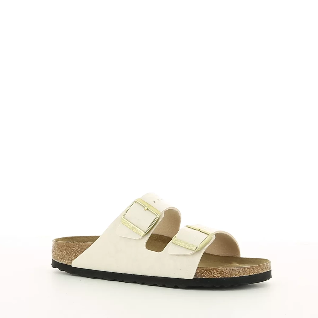 Image (1) de la chaussures Birkenstock - Mules et Sabots Blanc en Cuir synthétique Image (1) de la chaussures Birkenstock - Mules et Sabots Blanc en Cuir synthétique