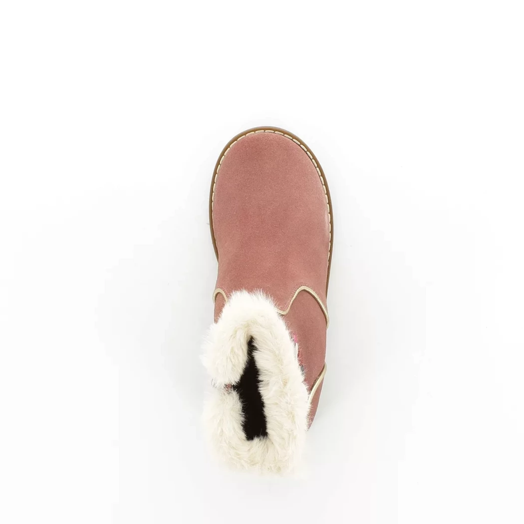 Image (6) de la chaussures Les Fees de Bengale - Boots Rose en Cuir nubuck