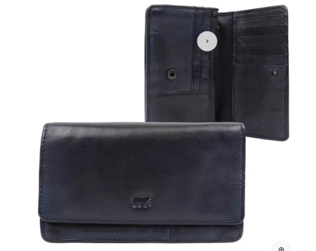 Image (1) de la chaussures Beardesign - Portefeuilles et Pochettes Bleu en Cuir