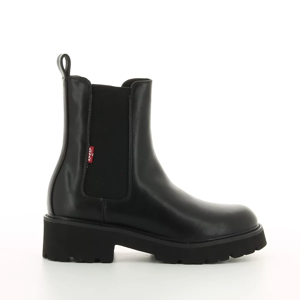 Image (2) de la chaussures Levi's - Boots Noir en Cuir synthétique