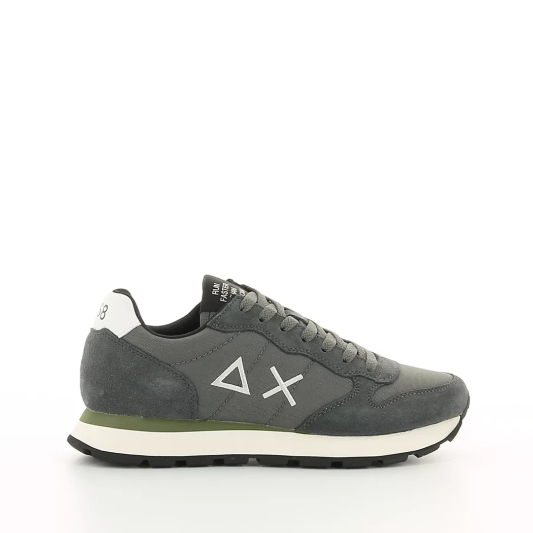 Image (2) de la chaussures Sun68 - Baskets Gris en Cuir nubuck