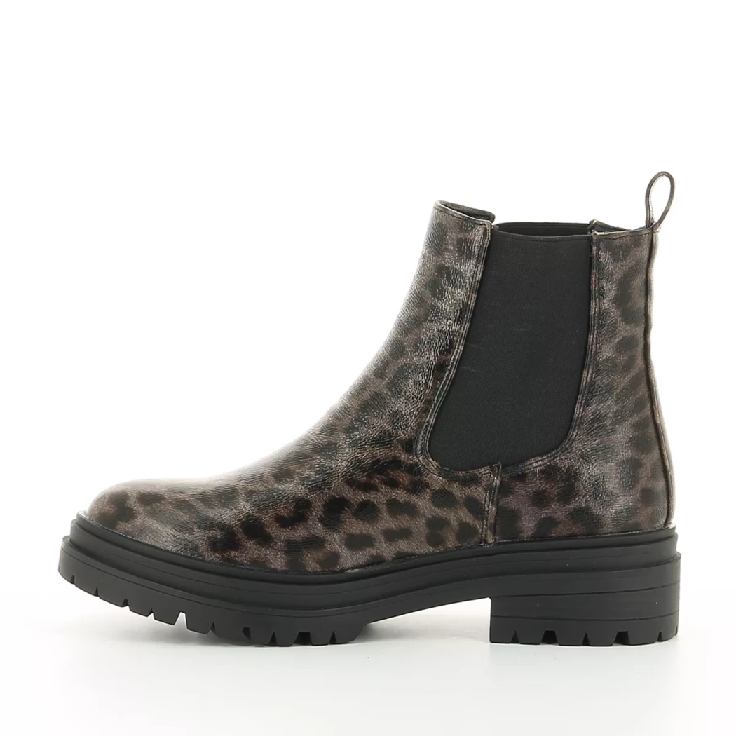 Image (4) de la chaussures Fashion Victim - Boots Taupe en Cuir synthétique