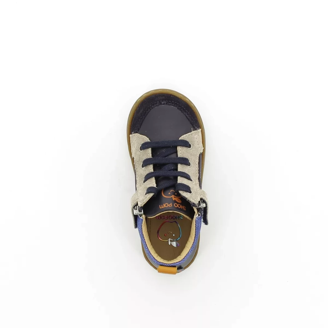 Image (6) de la chaussures Shoo pom - Bottines Bleu en Cuir