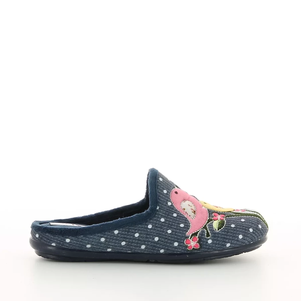 Image (2) de la chaussures OUF!... - Pantoufles et Chaussons Bleu en Textile Image (2) de la chaussures OUF!... - Pantoufles et Chaussons Bleu en Textile
