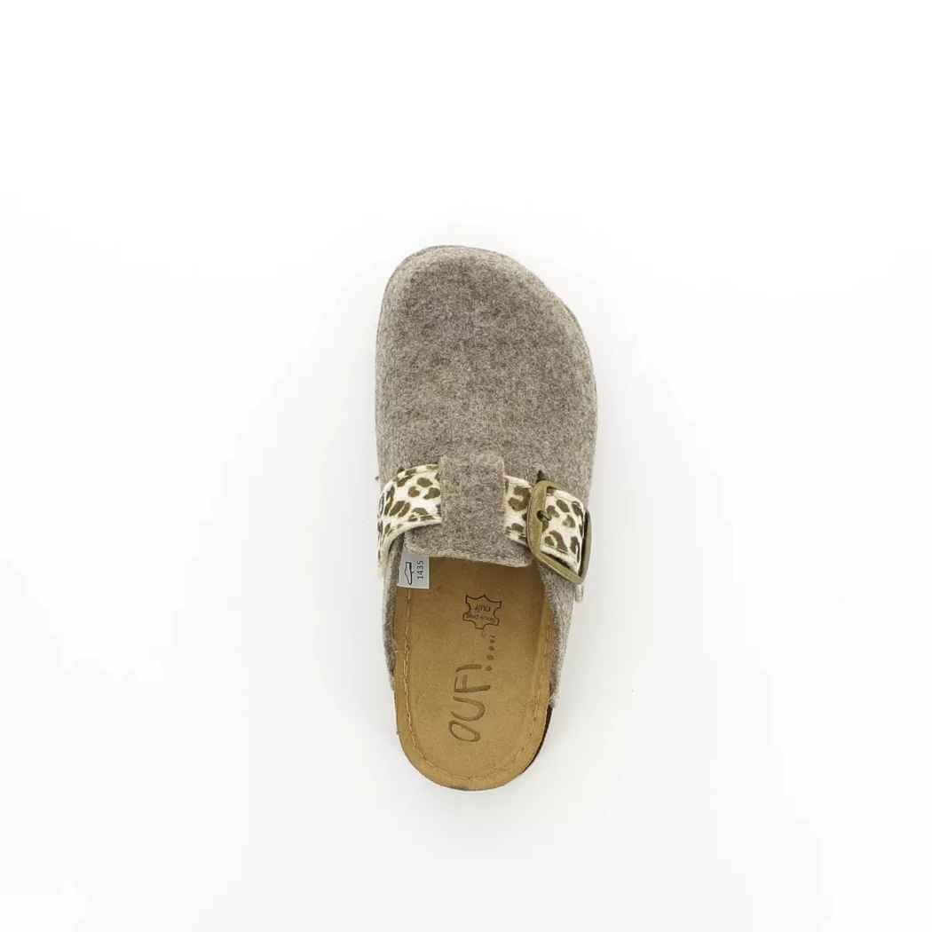 Image (6) de la chaussures OUF!... - Pantoufles et Chaussons Taupe en Textile Image (6) de la chaussures OUF!... - Pantoufles et Chaussons Taupe en Textile