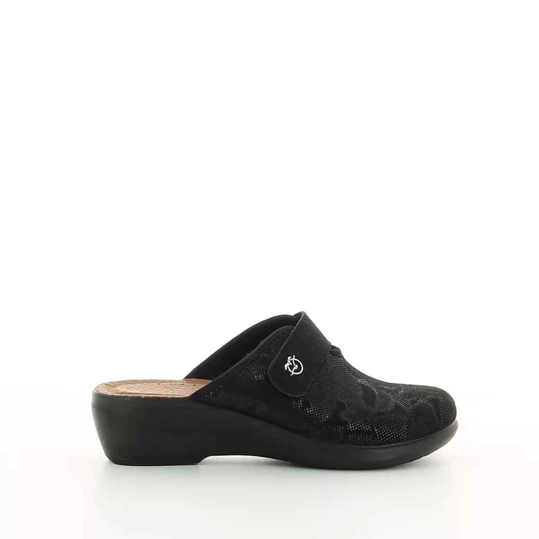Image (2) de la chaussures Fly Flot - Pantoufles et Chaussons Noir en Cuir nubuck