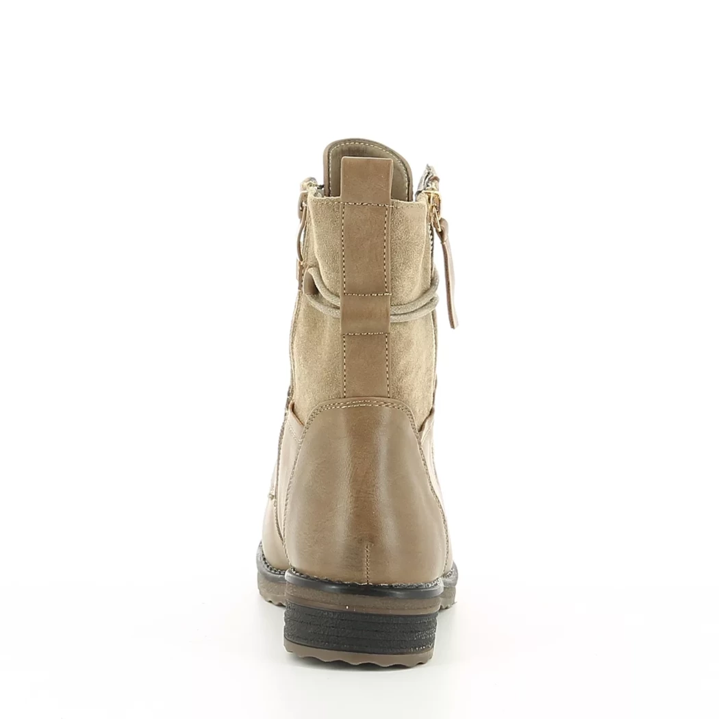 Image (3) de la chaussures Fashion Victim - Bottines Taupe en Cuir synthétique