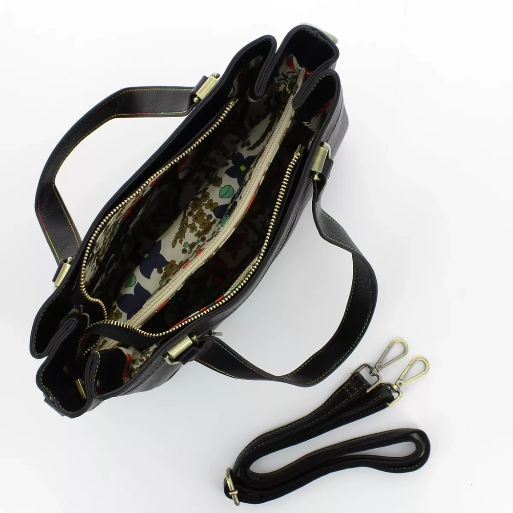 Image (5) de la chaussures Laura Vita - Sacs à main Noir en Cuir synthétique