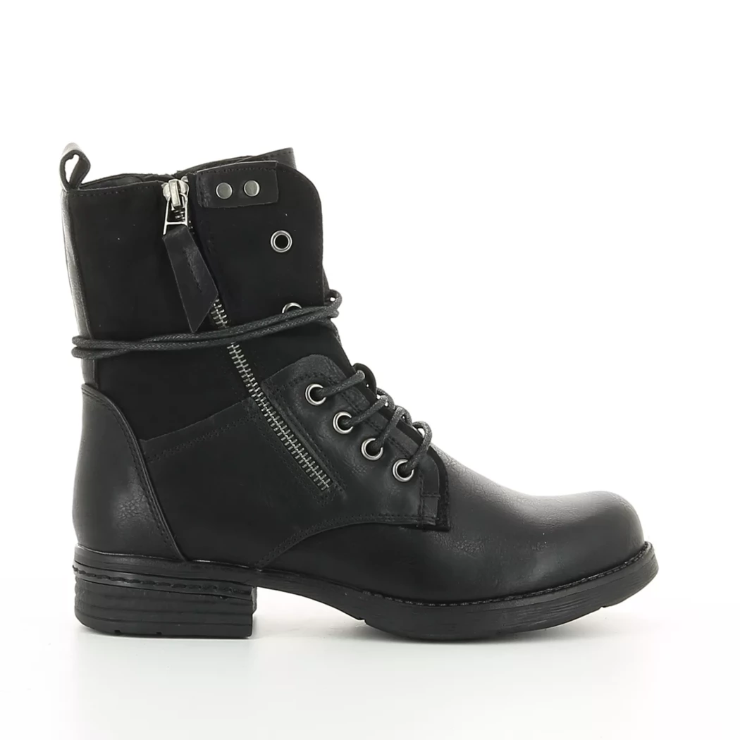 Image (2) de la chaussures Pretty Stories - Bottines Noir en Cuir synthétique
