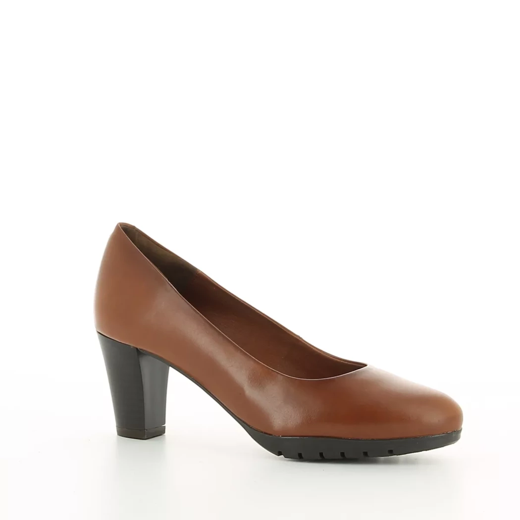 Image (1) de la chaussures Desiree - Escarpins Cuir naturel / Cognac en Cuir