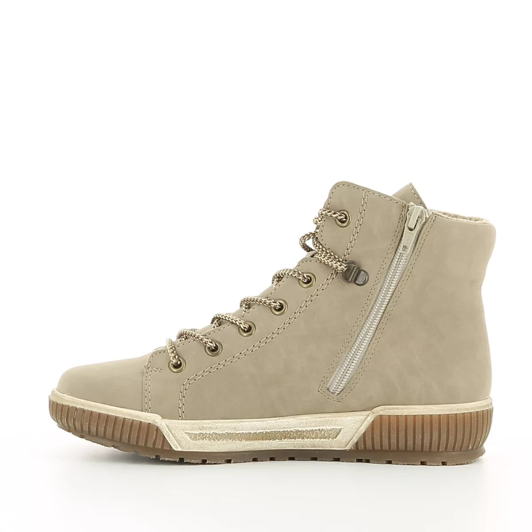 Image (4) de la chaussures Rieker - Bottines Taupe en Cuir synthétique