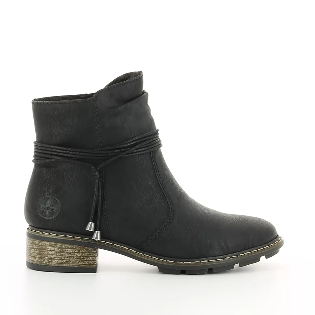 Image (2) de la chaussures Rieker - Boots Noir en Cuir synthétique