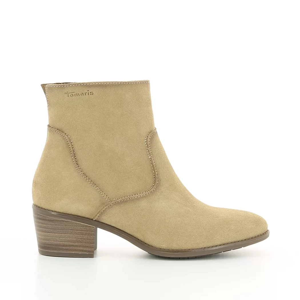 Image (2) de la chaussures Tamaris - Boots Beige en Cuir nubuck