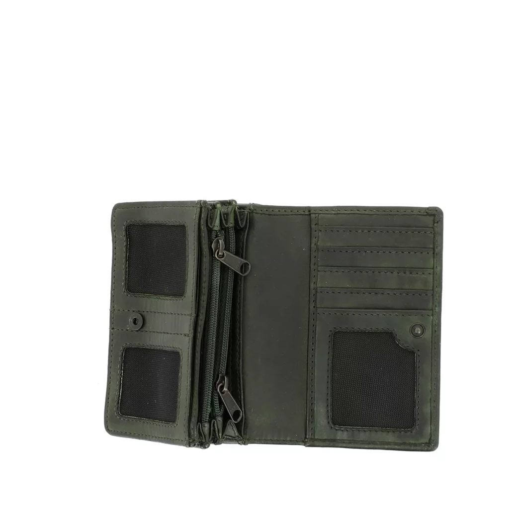 Image (2) de la chaussures Beardesign - Portefeuilles et Pochettes Vert en Cuir