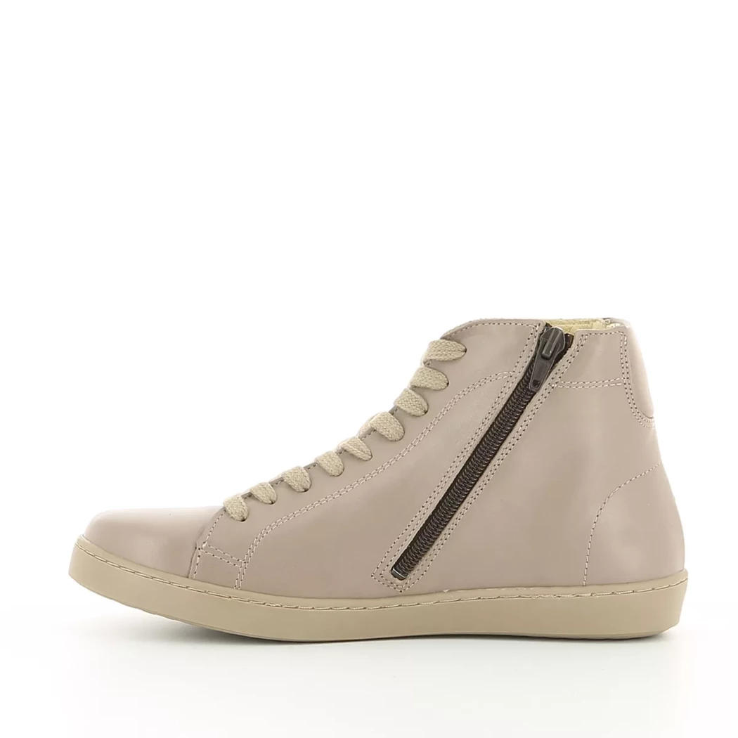 Image (4) de la chaussures Diabolo Studio - Bottines Beige en Cuir