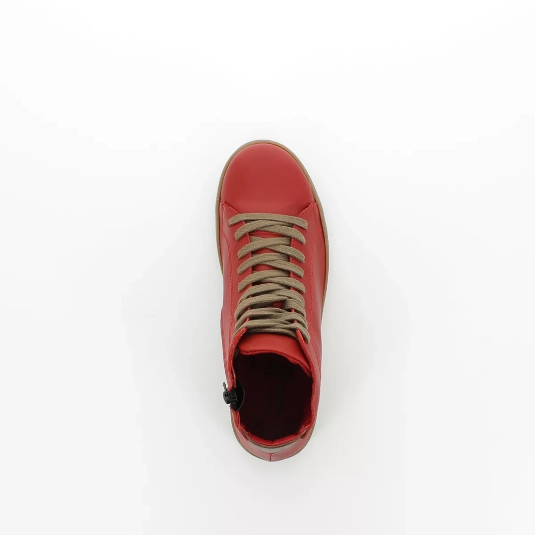 Image (6) de la chaussures Diabolo Studio - Bottines Rouge en Cuir