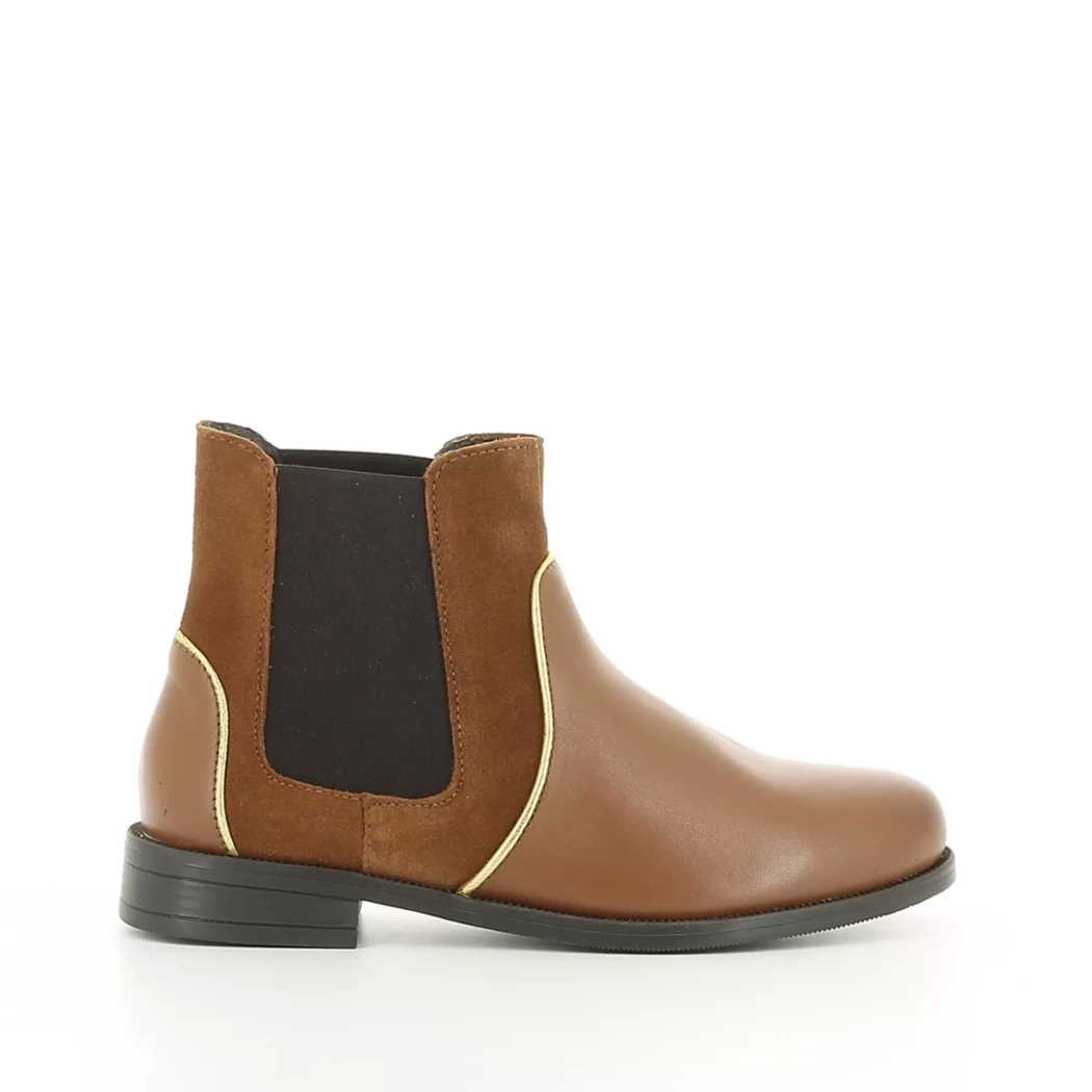 Image (2) de la chaussures Les Fees de Bengale - Boots Cuir naturel / Cognac en Cuir