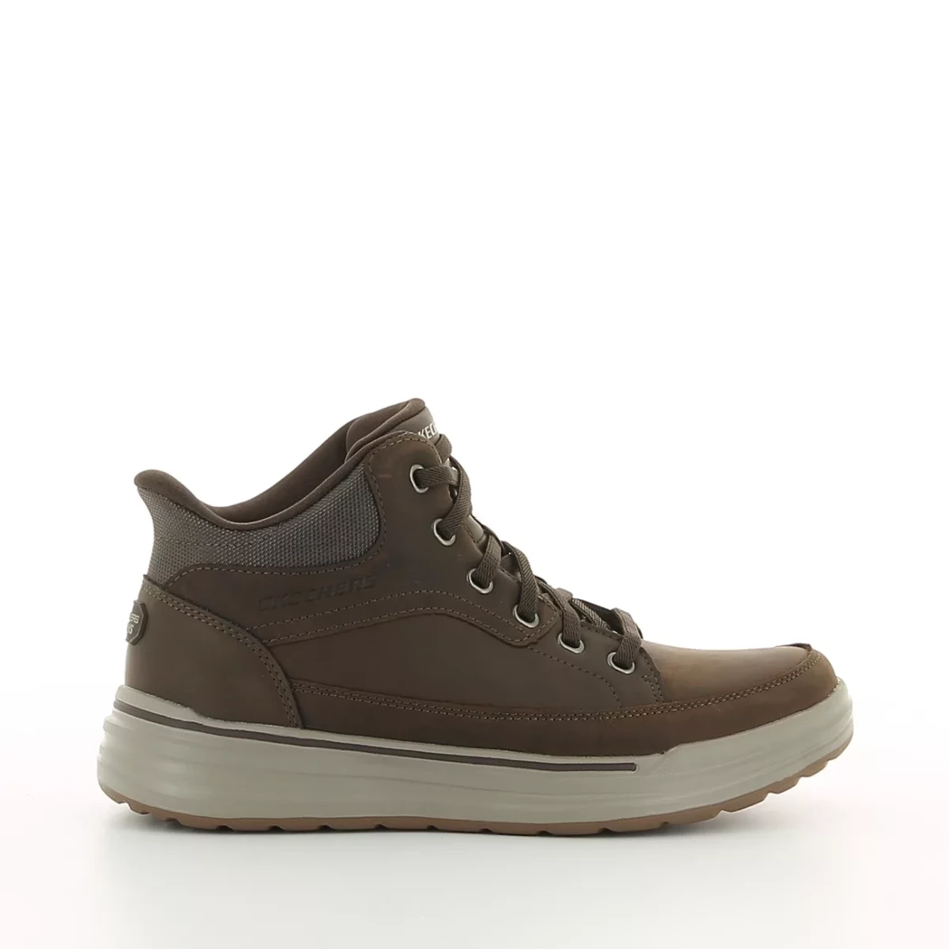 Image (2) de la chaussures Skechers - Bottines Marron en Cuir synthétique
