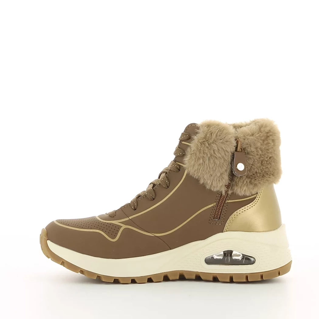 Image (4) de la chaussures Skechers - Bottines Marron en Cuir synthétique