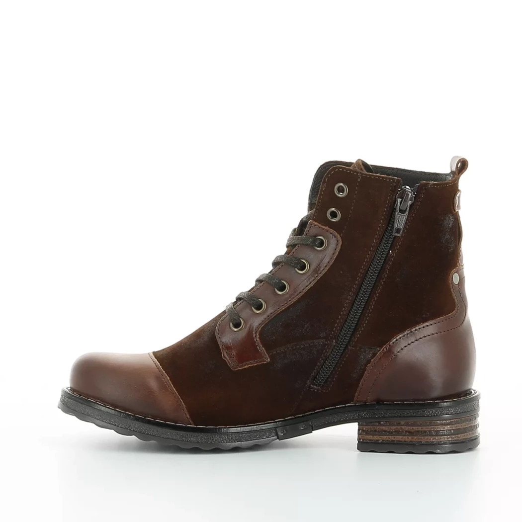 Image (4) de la chaussures Miss Boho - Bottines Cuir naturel / Cognac en Cuir