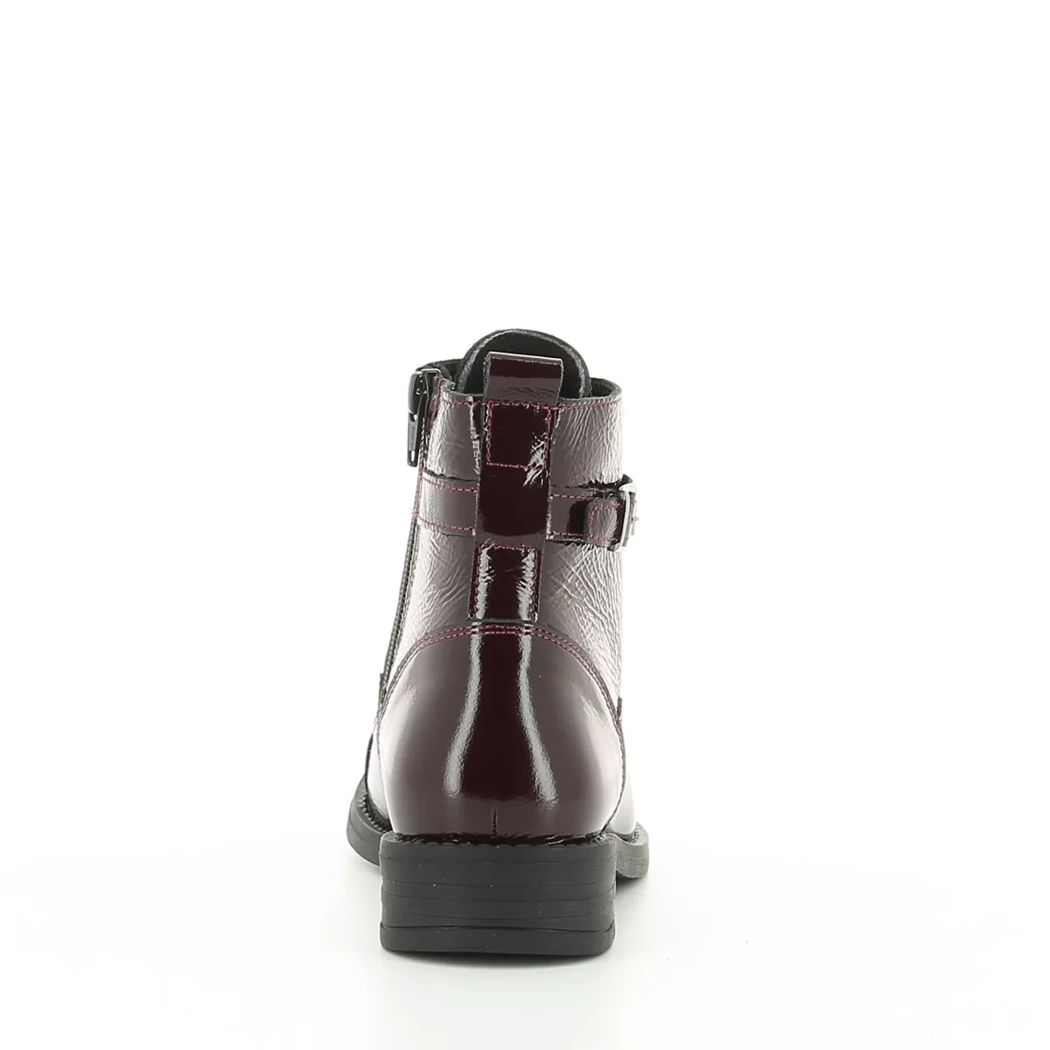 Image (3) de la chaussures Simplement B - Bottines Bordeaux en Cuir vernis Image (3) de la chaussures Simplement B - Bottines Bordeaux en Cuir vernis