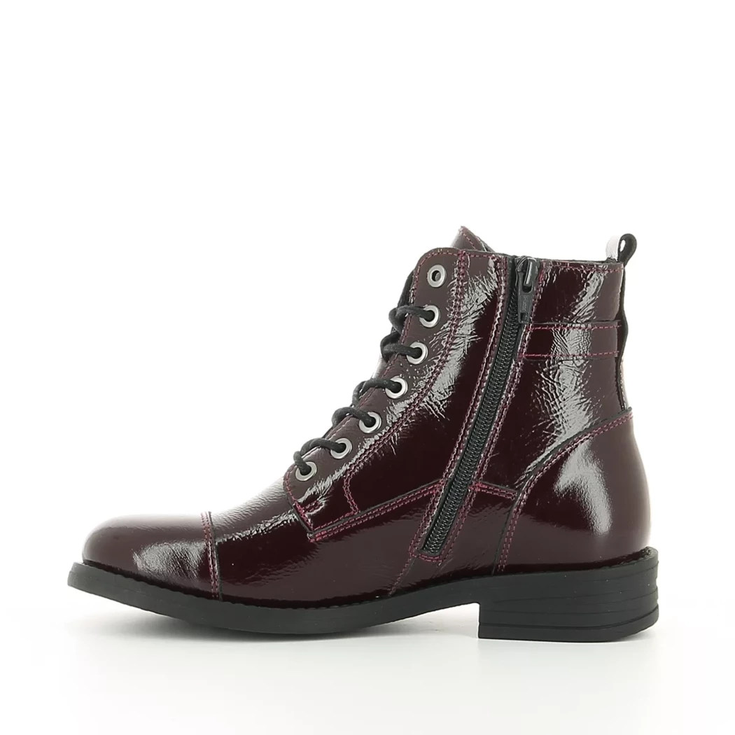 Image (4) de la chaussures Simplement B - Bottines Bordeaux en Cuir vernis Image (4) de la chaussures Simplement B - Bottines Bordeaux en Cuir vernis