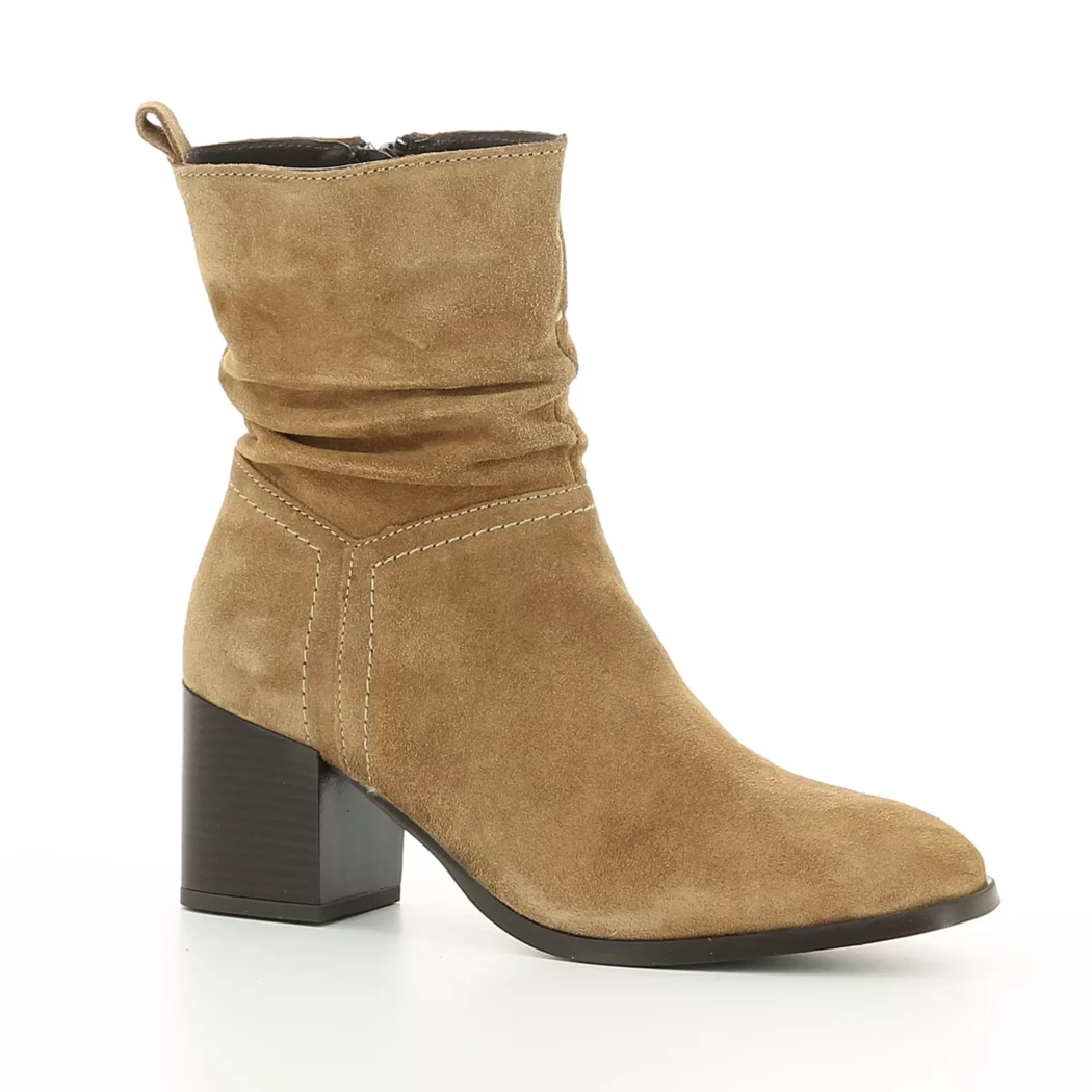 Image (1) de la chaussures Les Fees de Bengale - Boots Cuir naturel / Cognac en Cuir nubuck