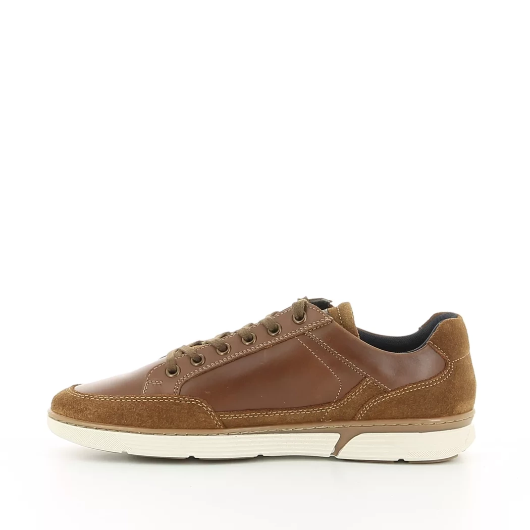 Image (4) de la chaussures Trek Stone - Baskets Cuir naturel / Cognac en Cuir