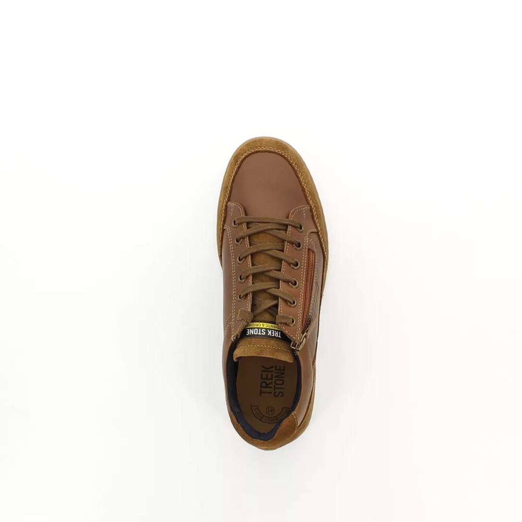 Image (6) de la chaussures Trek Stone - Baskets Cuir naturel / Cognac en Cuir